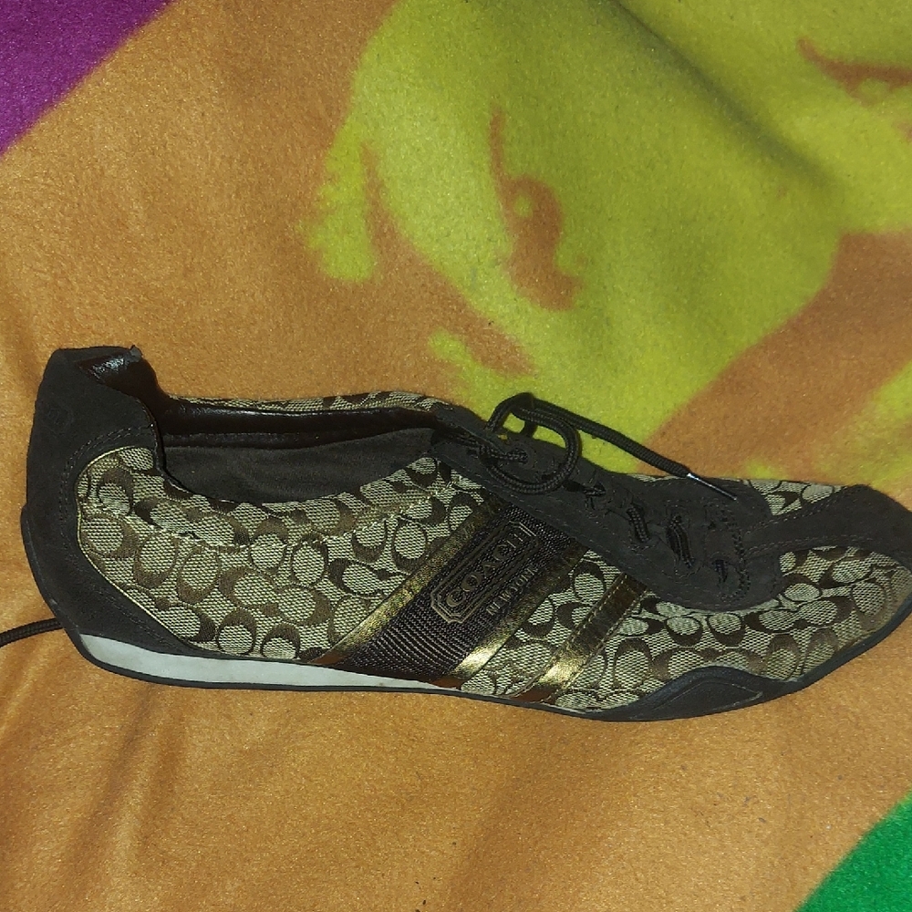 Wild Vintage 90s All Over Print Mens Coach Sneakers